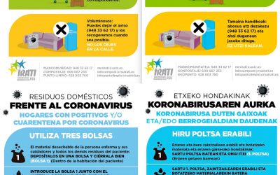 Residuos domésticos frente al coronavirus. Etxeko hondakinak koronabirusaren aurka