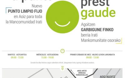 Nuevo punto limpio en Aoiz para la Mancomunidad de Irati